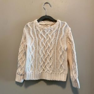J.Crew Crewcuts Boy's Cream Cableknit Sweater - Size 3T - NWT